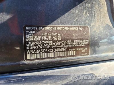 Zdjęcie 12 z 12 samochodu: 2012 BMW 328 I VIN:WBA3A5C5XCF340494 - miniatura