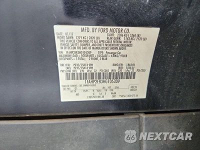 Zdjęcie 12 z 12 samochodu: 2017 FORD TAURUS SEL VIN:1FAHP2E83HG105309 - miniatura