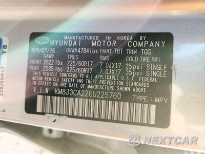 Zdjęcie 13 z 13 samochodu: 2016 HYUNDAI TUCSON ECO VIN:KM8J3CA22GU225760 - miniatura