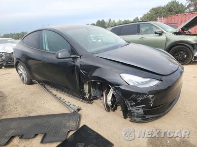 Czwarte zdjęcie samochodu z boku: 2020 TESLA MODEL Y VIN:5YJYGDEE2LF026406 - miniatura