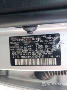 Zdjęcie 13 z 13 samochodu: 2012 HYUNDAI TUCSON GLS VIN:KM8JU3ACXCU392187 - miniatura