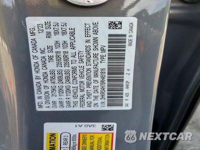 Zdjęcie 13 z 13 samochodu: 2024 HONDA CR-V EXL VIN:2HKRS4H76RH451816 - miniatura
