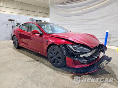 Czwarte zdjęcie samochodu z boku: 2023 TESLA MODEL S VIN:5YJSA1E53PF530314 - miniatura