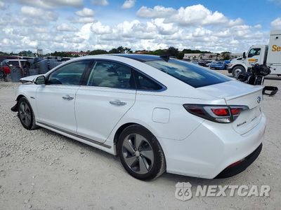 Drugie zdjęcie samochodu z przodu: 2017 HYUNDAI SONATA HYBRID LIMITED VIN:KMHE34L33HA075285 - miniatura