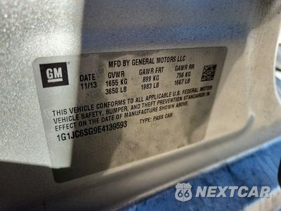 Zdjęcie 13 z 13 samochodu: 2014 CHEVROLET SONIC LT VIN:1G1JC6SG9E4139593 - miniatura