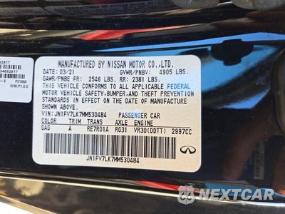 Zdjęcie 12 z 12 samochodu: 2021 INFINITI Q60 RED SPORT 400 VIN:JN1FV7LK7MM530484 - miniatura