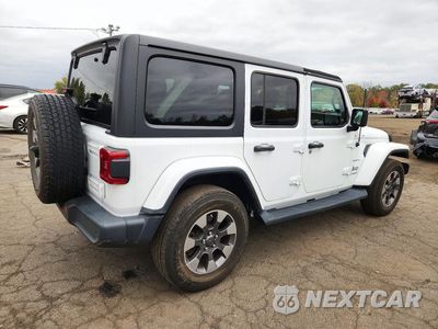 Trzecie zdjęcie samochodu z tyłu: 2018 JEEP WRANGLER UNLIMITED SAHARA VIN:1C4HJXEG2JW124641 - miniatura