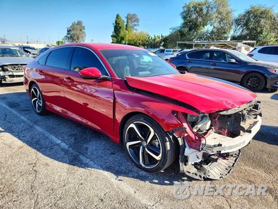 Czwarte zdjęcie samochodu z boku: 2018 HONDA ACCORD SPORT VIN:1HGCV1F35JA257559 - miniatura