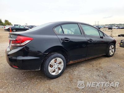 Trzecie zdjęcie samochodu z tyłu: 2013 HONDA CIVIC LX VIN:19XFB2F53DE048883 - miniatura