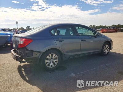 Trzecie zdjęcie samochodu z tyłu: 2012 HONDA CIVIC LX VIN:19XFB2F52CE310794 - miniatura