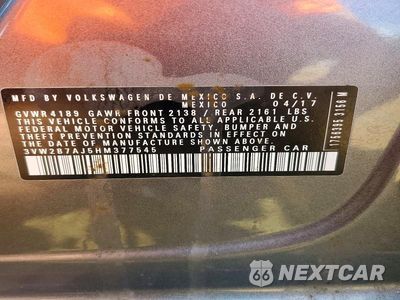 Zdjęcie 12 z 12 samochodu: 2017 VOLKSWAGEN JETTA S VIN:3VW2B7AJ5HM377545 - miniatura