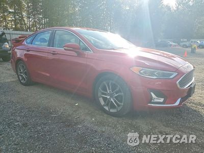 Czwarte zdjęcie samochodu z boku: 2020 FORD FUSION TITANIUM VIN:3FA6P0RU5LR182543 - miniatura