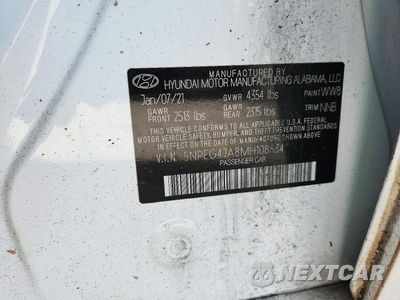 Zdjęcie 12 z 12 samochodu: 2021 HYUNDAI SONATA SE VIN:5NPEG4JA8MH108634 - miniatura