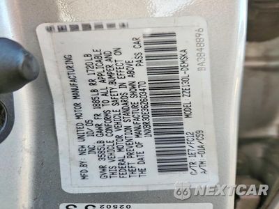 Zdjęcie 14 z 14 samochodu: 2006 TOYOTA COROLLA S VIN:1NXBR30E36Z603470 - miniatura