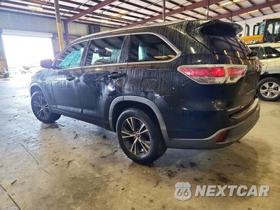 Drugie zdjęcie samochodu z przodu: 2016 TOYOTA HIGHLANDER XLE VIN:5TDKKRFH5GS159074 - miniatura