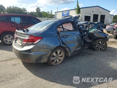 Trzecie zdjęcie samochodu z tyłu: 2013 HONDA CIVIC EX VIN:19XFB2F80DE016497 - miniatura