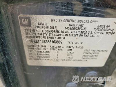 Zdjęcie 13 z 13 samochodu: 2003 GMC ENVOY XL VIN:1GKET16S536163809 - miniatura