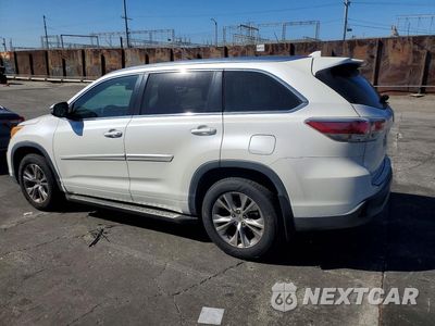 Drugie zdjęcie samochodu z przodu: 2014 TOYOTA HIGHLANDER XLE VIN:5TDKKRFH7ES034428 - miniatura