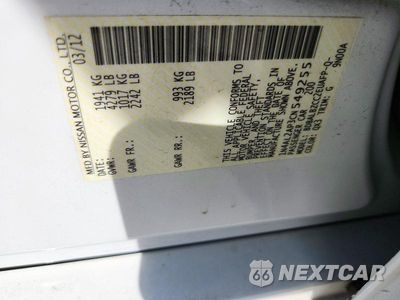 Zdjęcie 12 z 12 samochodu: 2012 NISSAN ALTIMA 2.5 VIN:1N4AL2AP3CN549255 - miniatura