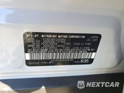 Zdjęcie 13 z 13 samochodu: 2022 MITSUBISHI OUTLANDER SE VIN:JA4J4UA88NZ025360 - miniatura