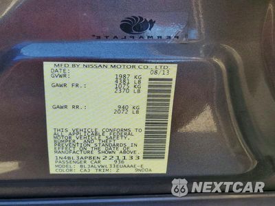 Zdjęcie 12 z 12 samochodu: 2014 NISSAN ALTIMA 3.5 SL VIN:1N4BL3AP8EN221133 - miniatura