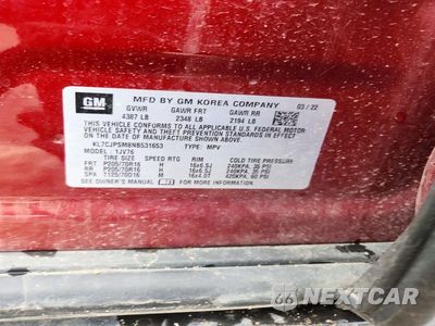 Zdjęcie 13 z 13 samochodu: 2022 CHEVROLET TRAX 1LT VIN:KL7CJPSM8NB531653 - miniatura
