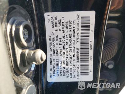 Zdjęcie 12 z 12 samochodu: 2018 HONDA CIVIC SI VIN:2HGFC1E58JH704487 - miniatura