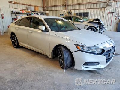 Czwarte zdjęcie samochodu z boku: 2020 HONDA ACCORD SPORT VIN:1HGCV1F33LA154773 - miniatura