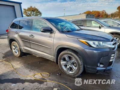 Czwarte zdjęcie samochodu z boku: 2017 TOYOTA HIGHLANDER HYBRID LIMITED PLATINUM VIN:5TDDGRFH3HS020704 - miniatura