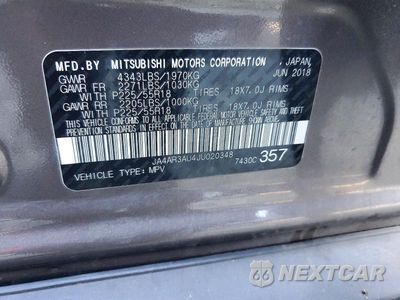 Zdjęcie 13 z 13 samochodu: 2018 MITSUBISHI OUTLANDER SPORT ES VIN:JA4AR3AU4JU020348 - miniatura