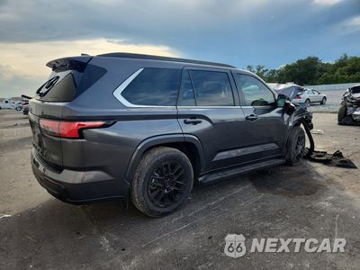 Trzecie zdjęcie samochodu z tyłu: 2024 TOYOTA SEQUOIA SR5 VIN:7SVAAABA4RX027645 - miniatura