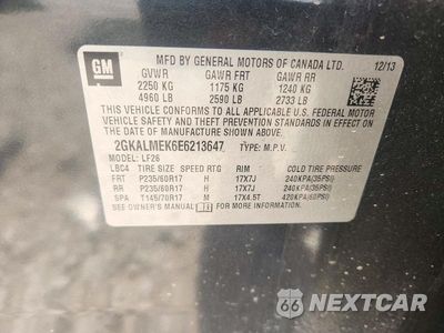 Zdjęcie 13 z 13 samochodu: 2014 GMC TERRAIN SLE VIN:2GKALMEK6E6213647 - miniatura