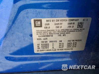Zdjęcie 13 z 13 samochodu: 2013 BUICK ENCORE CONVENIENCE VIN:KL4CJBSB7DB207140 - miniatura