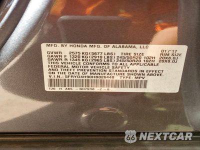 Zdjęcie 14 z 14 samochodu: 2017 ACURA MDX ADVANCE VIN:5FRYD4H90HB026448 - miniatura