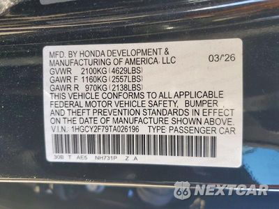 Zdjęcie 13 z 13 samochodu: 2026 HONDA ACCORD HYBRID SPORT-L VIN:1HGCY2F79TA026196 - miniatura