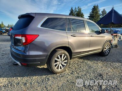 Trzecie zdjęcie samochodu z tyłu: 2022 HONDA PILOT EXL VIN:5FNYF6H5XNB002321 - miniatura