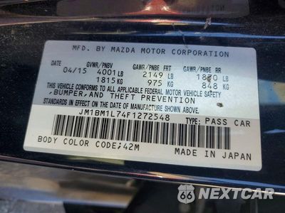 Zdjęcie 12 z 12 samochodu: 2015 MAZDA 3 TOURING VIN:JM1BM1L74F1272548 - miniatura
