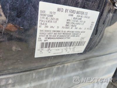 Zdjęcie 13 z 13 samochodu: 2022 FORD EXPLORER TIMBERLINE VIN:1FMSK8JH0NGC37765 - miniatura