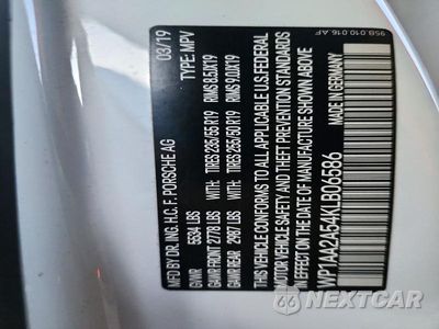 Zdjęcie 13 z 13 samochodu: 2019 PORSCHE MACAN VIN:WP1AA2A54KLB06586 - miniatura