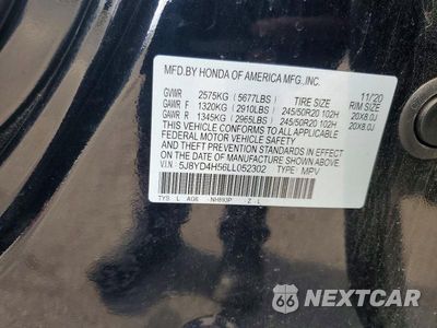 Zdjęcie 13 z 13 samochodu: 2020 ACURA MDX TECHNOLOGY VIN:5J8YD4H56LL052302 - miniatura