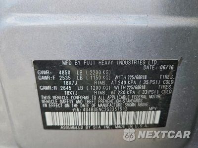 Zdjęcie 12 z 12 samochodu: 2016 SUBARU OUTBACK 3.6R LIMITED VIN:4S4BSENC2G3357512 - miniatura