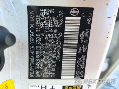 Zdjęcie 12 z 12 samochodu: 2019 TOYOTA PRIUS LE VIN:JTDKARFU0K3085525 - miniatura