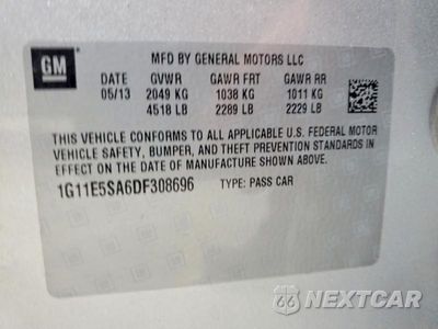 Zdjęcie 12 z 12 samochodu: 2013 CHEVROLET MALIBU 2LT VIN:1G11E5SA6DF308696 - miniatura