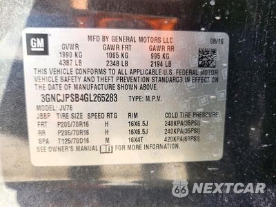 Zdjęcie 12 z 12 samochodu: 2016 CHEVROLET TRAX 1LT VIN:3GNCJPSB4GL265283 - miniatura