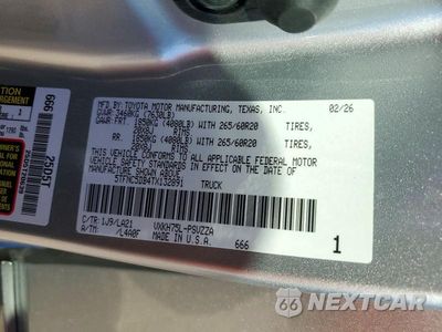 Zdjęcie 12 z 12 samochodu: 2026 TOYOTA TUNDRA PLATINUM HV VIN:5TFNC5DB4TX132891 - miniatura