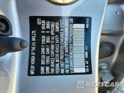 Zdjęcie 12 z 12 samochodu: 2021 HONDA CIVIC EX VIN:SHHFK7H61MU215916 - miniatura