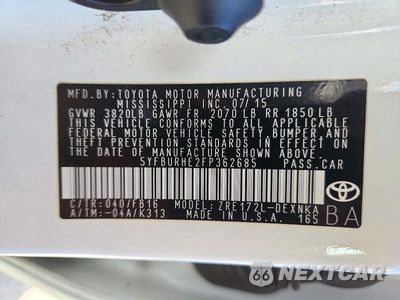 Zdjęcie 13 z 13 samochodu: 2015 TOYOTA COROLLA LE VIN:5YFBURHE2FP362685 - miniatura