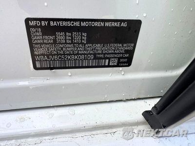 Zdjęcie 13 z 13 samochodu: 2019 BMW 640 XIGT VIN:WBAJV6C52KBK08109 - miniatura