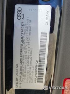 Zdjęcie 12 z 12 samochodu: 2019 AUDI A6 PREMIUM PLUS VIN:WAUL2AF28KN096100 - miniatura