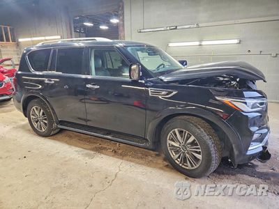 Czwarte zdjęcie samochodu z boku: 2021 INFINITI QX80 LUXE VIN:JN8AZ2AE0M9271260 - miniatura